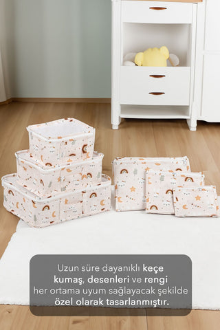 6'lı Bebek Hastane Çıkış Organizeri Bebek Valiz Düzenleyici Baby Seyahat Seti