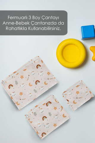 6'lı Bebek Hastane Çıkış Organizeri Bebek Valiz Düzenleyici Baby Seyahat Seti