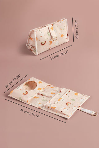 4'lü Yeni Doğan Hastane Organizer Set - Bebek Alt Bakım Çantası - Fermuarlı Şeffaf Valiz Düzenleyici