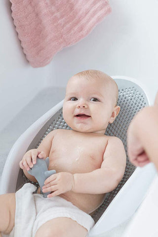 Soft Bebek Küveti – Silikon Fileli Bebek Yıkama Banyo Küveti Bebek Banyo Oturağı 4 Sünger Hediyeli