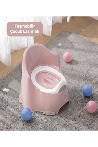Comfort Taşınabilir Lazımlık – Çocuk Tuvalet Eğitimi Alıştırma Lazımlığı Pembe