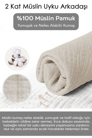 2 Katlı Müslin Uyku Arkadaşı