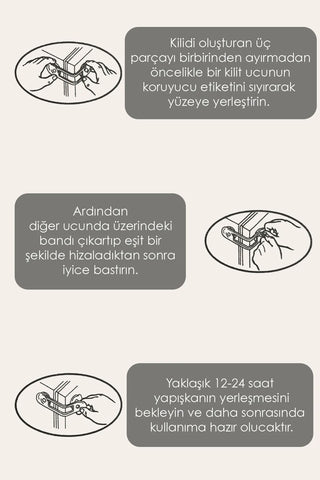 10 Adet Dolap ve Çekmece Kilidi - Bebek Güvenlik Koruma Kilidi Çok Amaçlı Çocuk Koruyucu Kilit