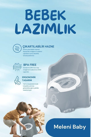 Comfort Taşınabilir Lazımlık – Çocuk Tuvalet Eğitimi Alıştırma Lazımlığı Mavi