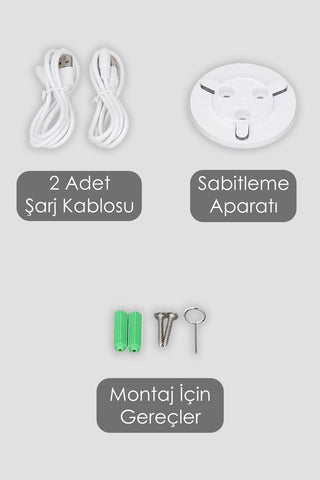 Gece Görüşlü Bebek Kamerası - LCD Ekranlı Hoparlörlü Oda Sıcaklığı Takibi Bebek İzleme Monitörü