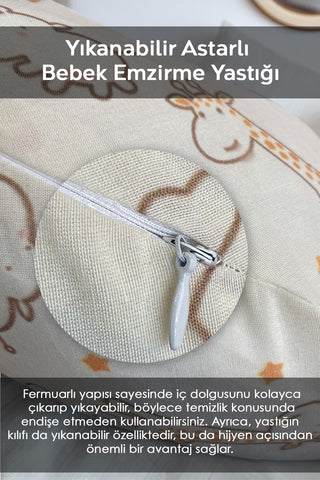 Anne Bebek Hastane Seti - Bölmeli Bebek Bakım Çantası, Fermuarlı Valiz Organizer, Emzirme Yastığı