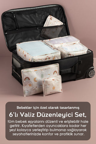 12'li Yenidoğan Hastane Çıkış Seti - Anne Bebek Bakım Alt Açma Çantası - Valiz Düzenleyici Organizer