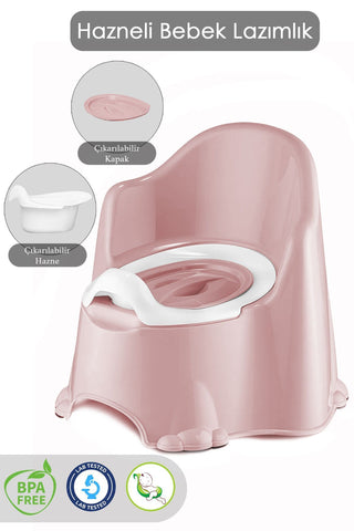 Comfort Taşınabilir Lazımlık – Çocuk Tuvalet Eğitimi Alıştırma Lazımlığı Pembe