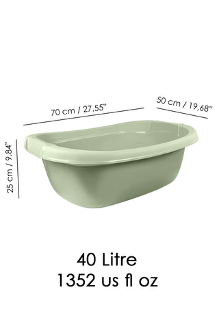 Bebek Banyo Küveti - Yenidoğan Yıkama Küveti 40 Lt - Yeşil